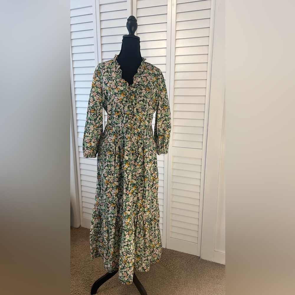 Floral Green Dress
